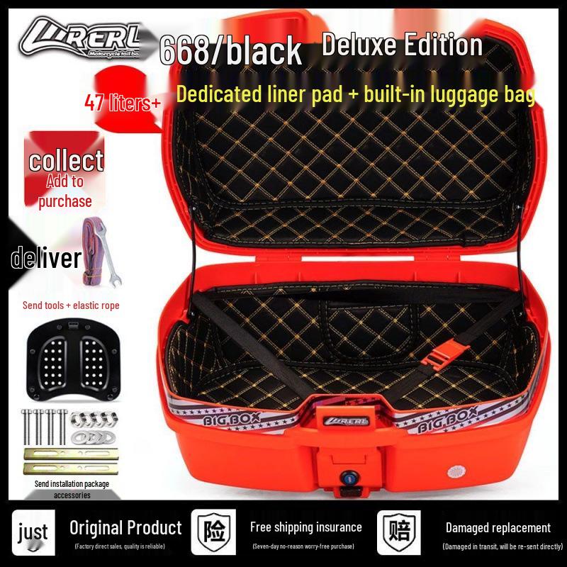 Universal Large-Capacity Motorcycle & Scooter Storage Tail Box
