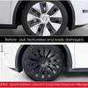 Compatible with 2017-2024 Tesla Model Y 19" Sunburst Sport Wheel Cover