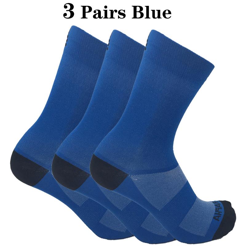 3 Pairs Men Cycling Socks Sports High Quality Breathable Road Bicycle Socks Men Women Outdoor Gym Running Racing Cycling Socks