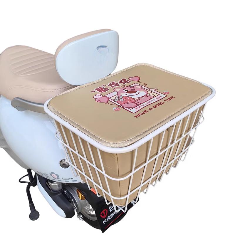 XPAY Electric Bike Storage Basket with Cover