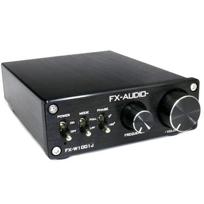 FX-AUDIO- FX-W1001J [Black] TPA3116 Digital Amplifier IC with PBTL Low-Pass Filter, Mono Power Amplifier, 100W X 1ch ParallelBTL, Subwoofer Amplifier