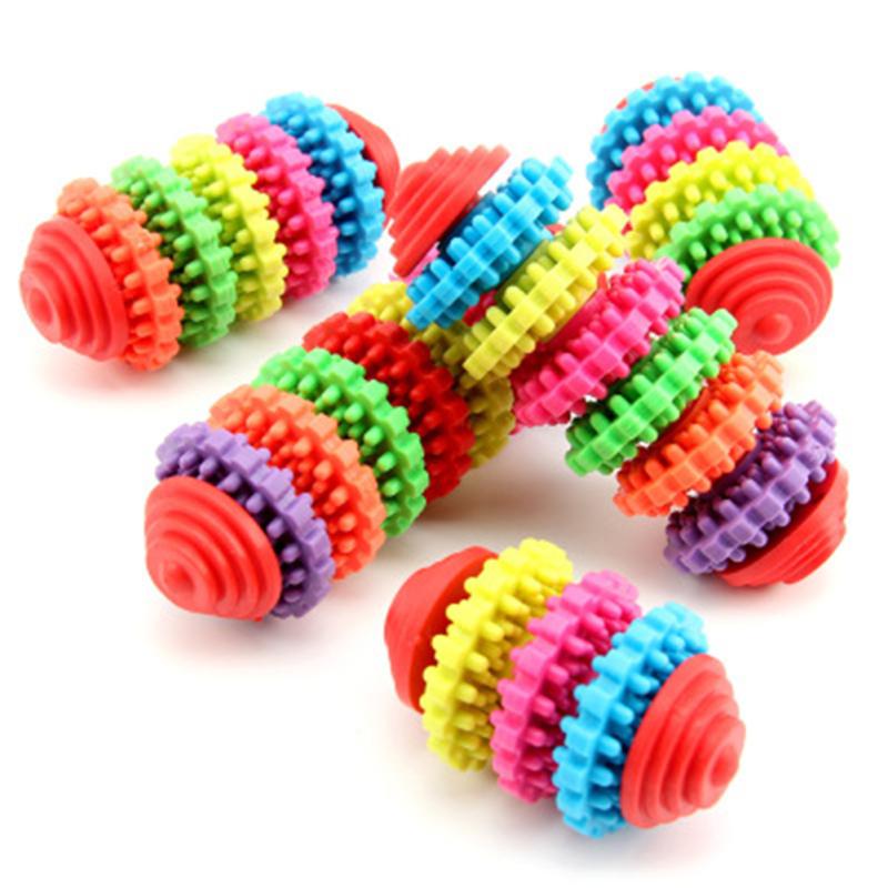 Pet Dog Puppy Cat Dental Teething Healthy Teeth Gums Chew Toy Rubber Bite Resistant Toy