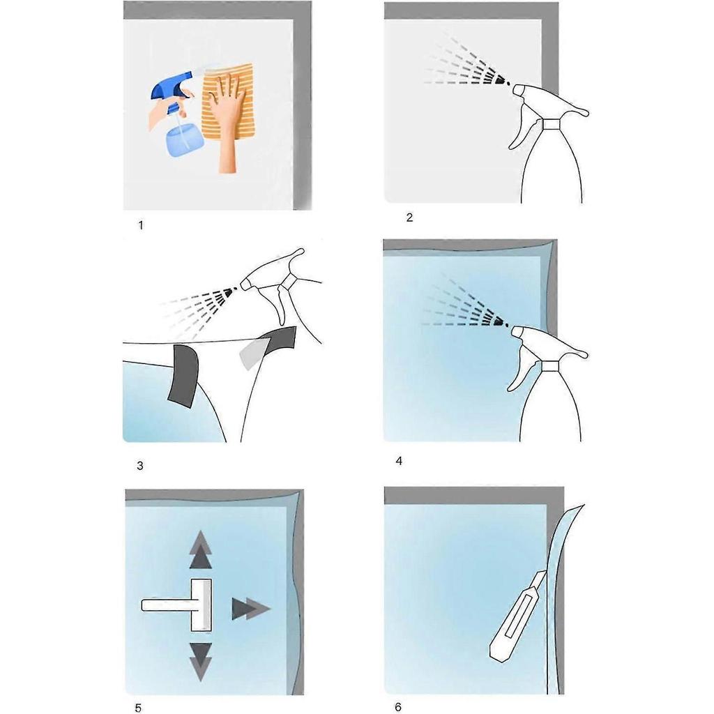 Window Films Anti Peeping Self-Adhesive Frosted Window Stickers Privacy Window Film Insulated Removable Glue-Free Electrostatic Glass Film 45*200cm(C