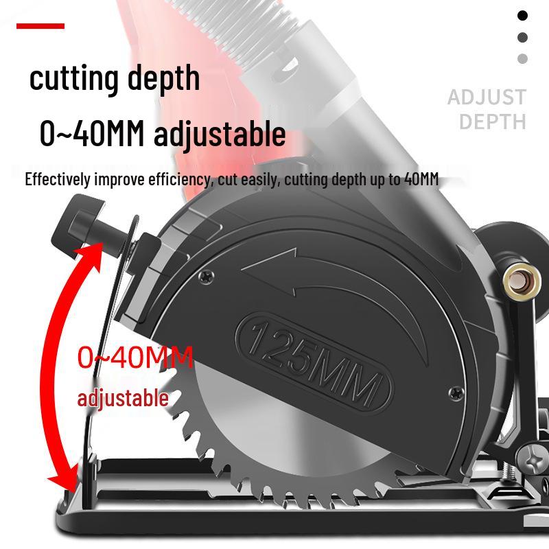 Electric Saw Slotting Base & Dust Cover for Angle Grinder Modification