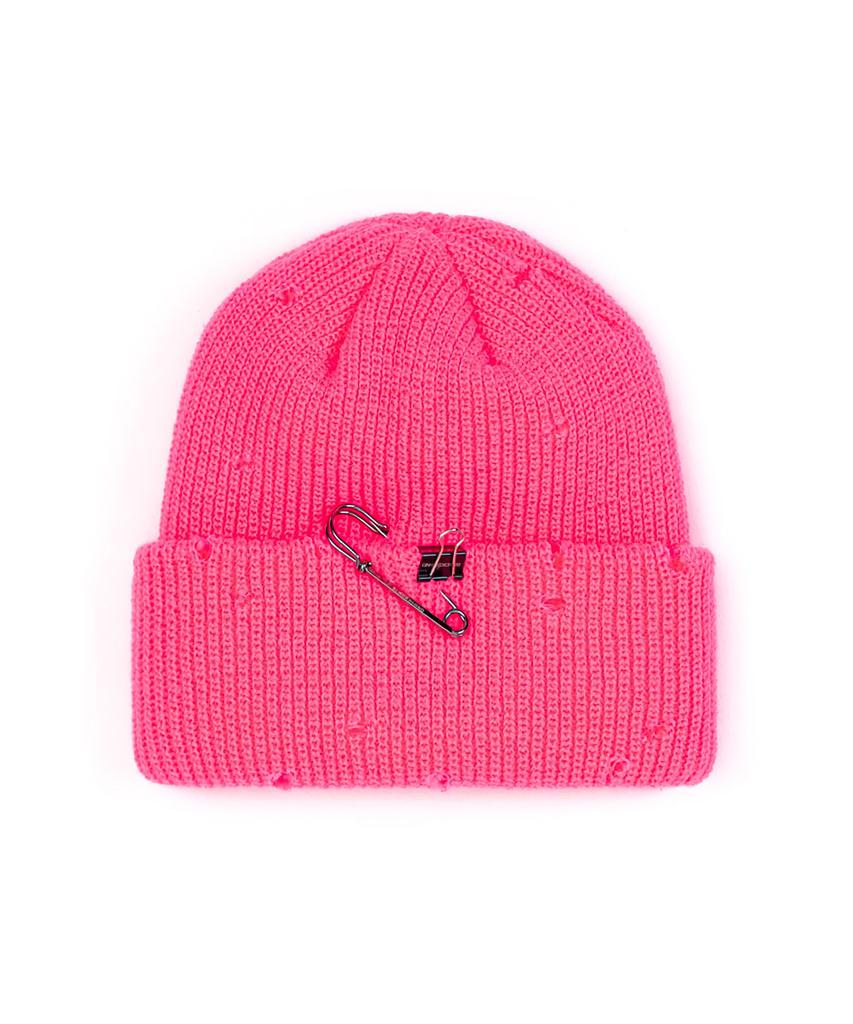 BLACKBLOND Vividi Lip Custom Long Beanie (Pink)