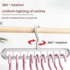 9-hole Hanger 360° Rotating Folding Hanger Space-saving Storage Rack Clothes and Pants Storage Durable Home Dormitory