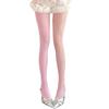 Stilvolle Samt- und Netzstrumpfhosen mit Farbblock-Design, elastisches Nylonmaterial, Strumpfhosen für modebewusste Outfits