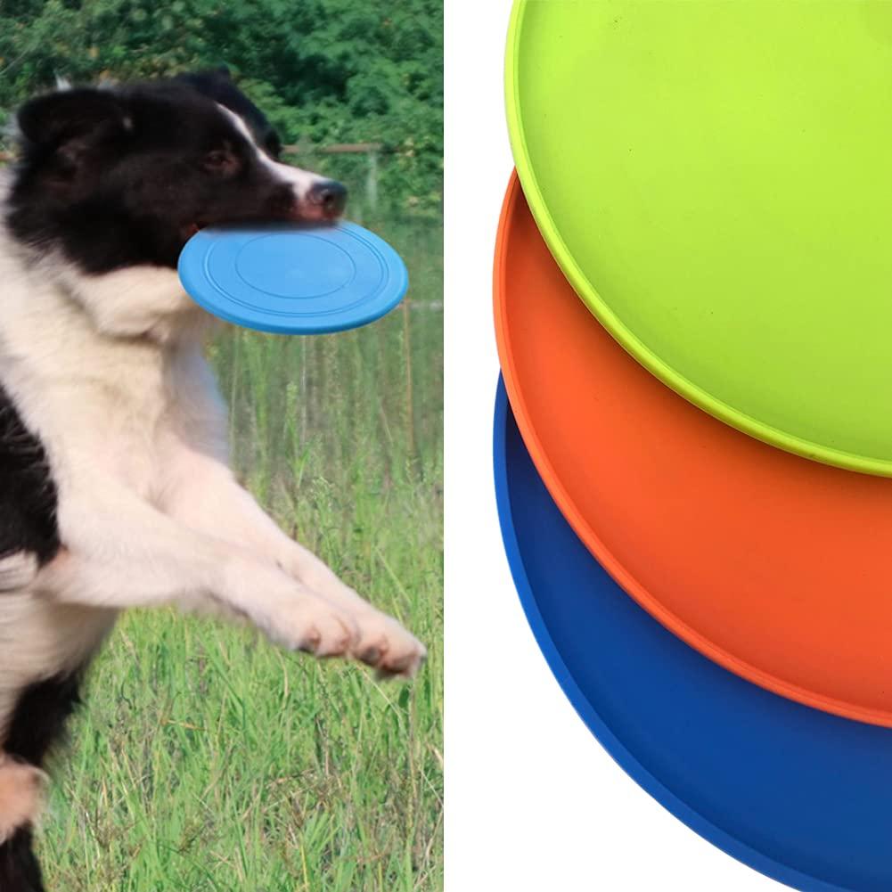 Utomhussporter Hållbar Tuggdjur Träningsleksak Interaktiva Hundleksaker Motståndsbett Mjuka Gummileksaker Djur Flygande Tallrikar Hund Frisbee