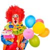 A84E-Clown Costume Clown Wig Clown Nose Accessories Bow Tie White Gloves for Women Men Adults Carnival Party