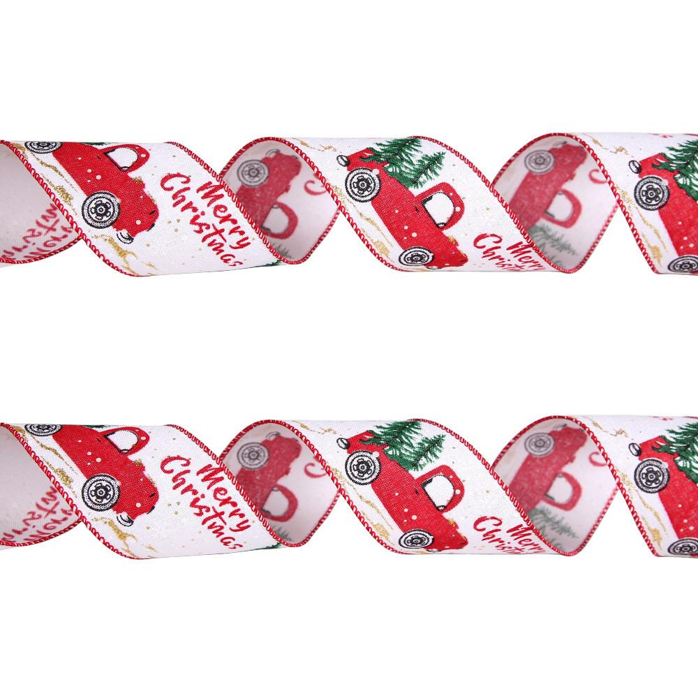 

Fabric Elegant 6m Gift Ribbon In Red Gray Khaki And White For Christmas And Day Valentines White Christmas Ribbon