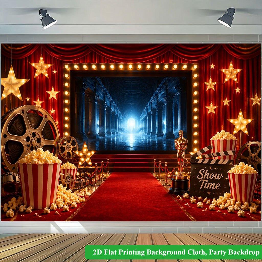 2D Flat Backdrop1pc Elements Lights Decor Backdrop Banner Polyester Wall Decor For Living Room Bedroom Office Outdoor Decor Holiday Gift