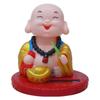 Solar Armaturenbrett Figuren Buddha Dekor Auto Schmuck Solarbetriebene Buddha Statue Nickender Kleiner Mönch Sammlerfiguren Auto