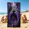 Dark Fantasy Hatsune Miku Print Beach Towel Super Absorbent Quick Dry Bath Towel Gothic Aesthetic Camping Yoga Travel Towel