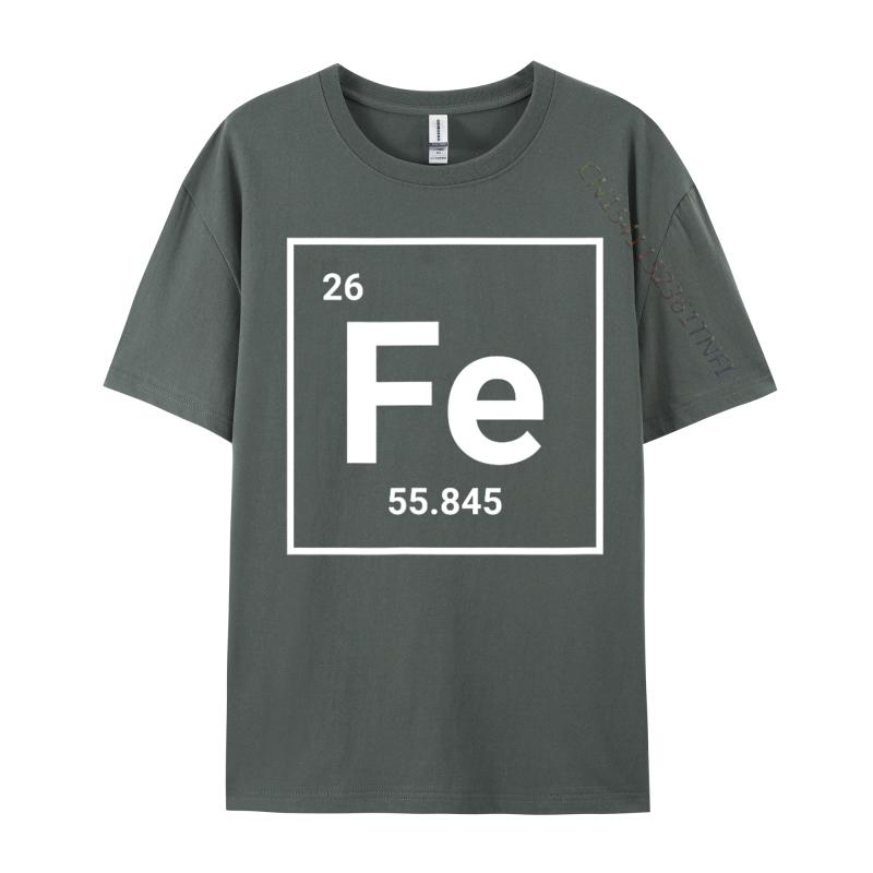 Iron Periodic Table Eleunisexts Sign Fe Tops Tees Pochacco Skeleton Halloween Cotton Crew Neck Unisexs T Shirt Normal