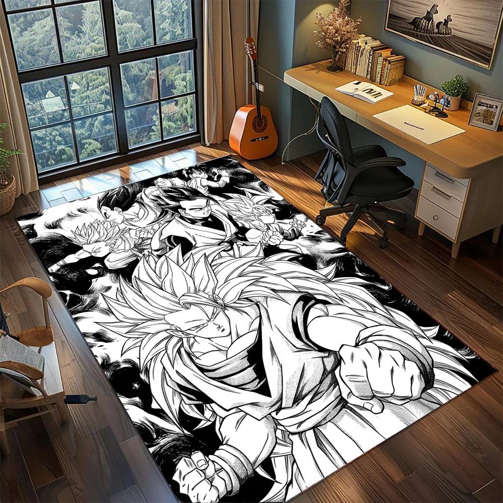 Dragon Ball!Rug Carpet Large Area Rug Non Slip Washable Floor Mat Gamer Room Bedroom Home Decor
