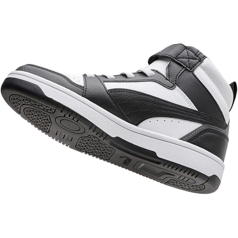 Puma Rebound V6 Leather Mid AC+ Jr Versatile Comfortable Shock Absorbing Durable Mid-Top Kids Basketball Shoes Kids Basketball Shoes 404317-01