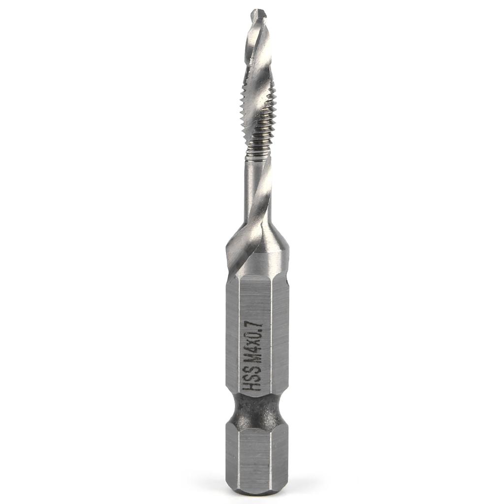 Hex Handle Tap Drill Bits M4 HSS 1/4" Hex Shank Drill & Tap Taper Drill Bits Power Tool Part