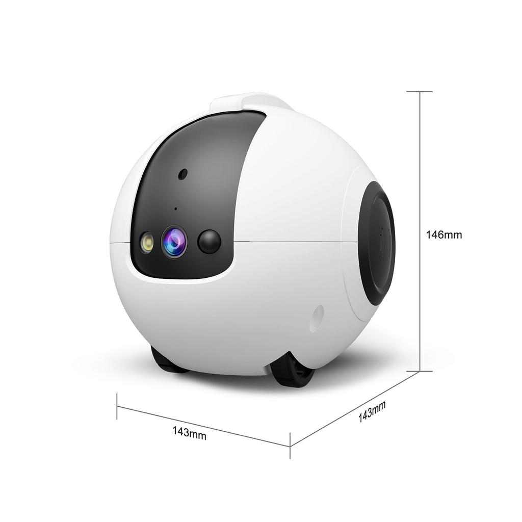 Smart Guardian Robot, 4MP HD Mobile Pet Camera, Home Security Pet Companion with Night Vision, 2 Way Audio, PIR Human