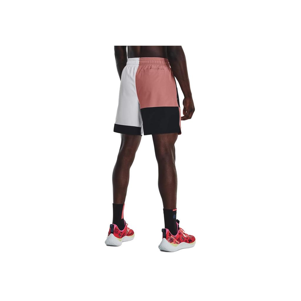 Under Armour Colorblock Woven Straight Leg Shorts Men Bottoms Polymer-Red 1377306-604