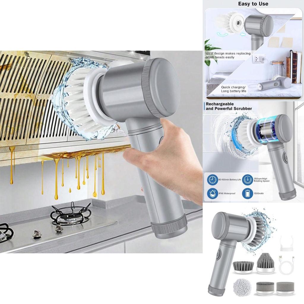Home Multifunctional Wireless Handheld Electric Cleaning Brush For Kitchen Sink Bathroom And Ceramic Surface Care