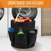 17L Large Storage Organiser Bag Folding Basket Picnic Tote Outdoor Cleaning Caddy with Handle Tool Bag Cleaning Supplies Tool