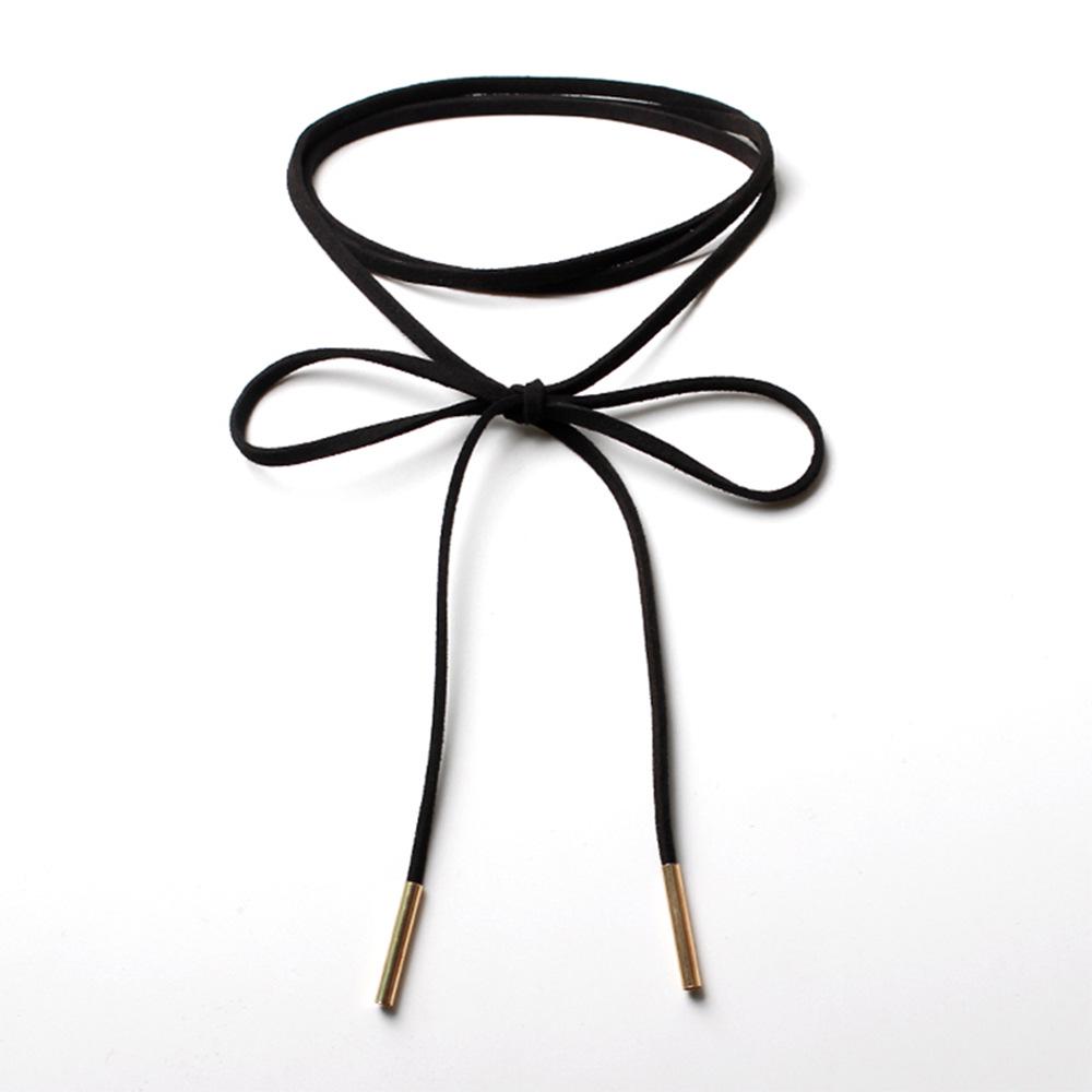 Minimalistisches europäisches & amerikanisches Lolita Spitzen Choker Halskettenset für Damen