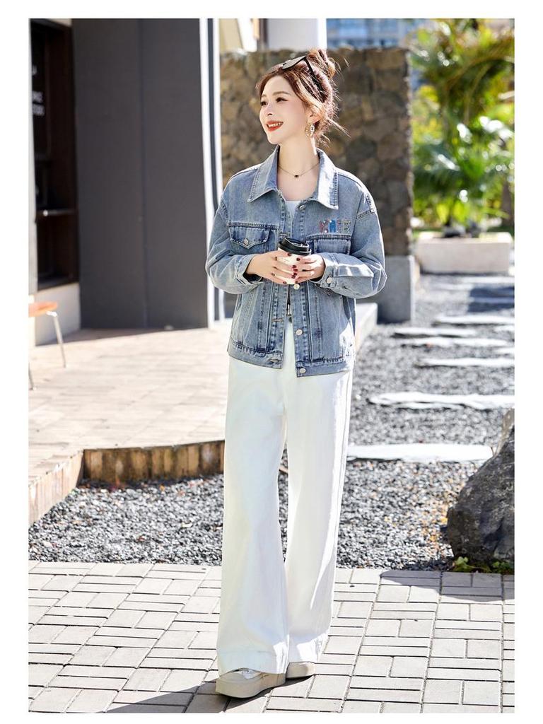 Spring 2025 Women's Casual Slimming Denim Jacket