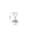 Heart-Shaped Stainless Steel Table Card Holder for Weddings, Restaurants, or Banquets.