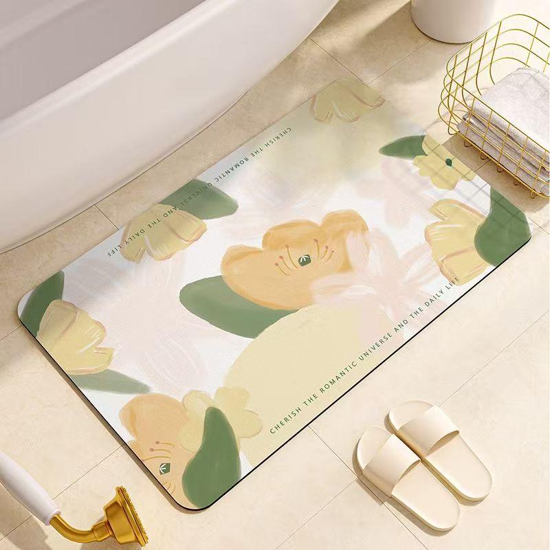 Bathroom absorbent diatom mud toilet doormat toilet toilet floor mat toilet carpet