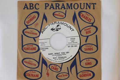 7inch Record RAY CHARLES  Baby Dont You Cry The New Swingo 10530PROMO ABCPARAMOUNT 1964 US SoulFunk Used