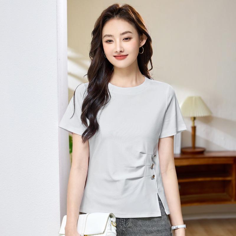 Summer Women's Hundred Slim Short Sleeve T-Shirt