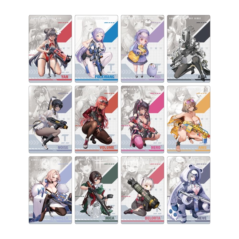 Algernon Products Goddess of Victory: NIKKE Gun Girl Metal Card Collection Vol.2 BOX Approx. W56 X H88mm Made of PET