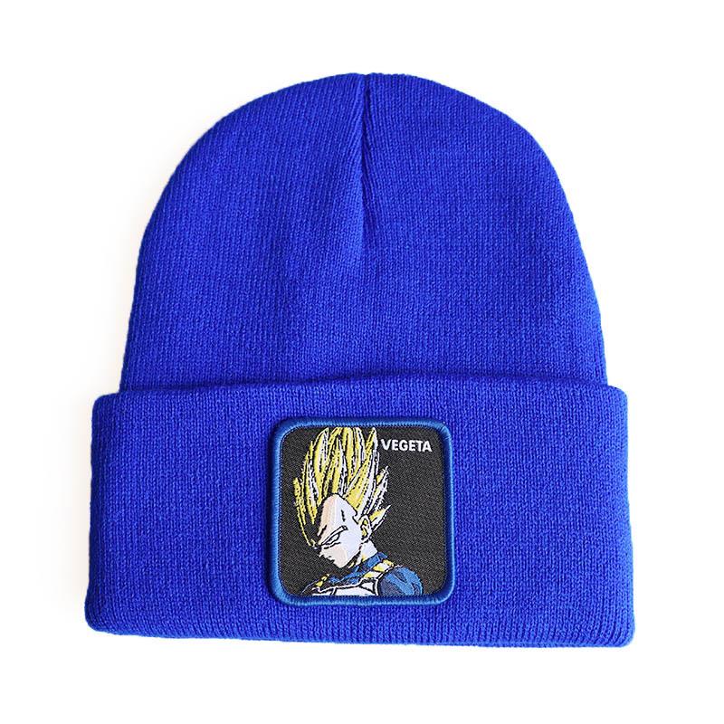 New anime cartoon character Dragon Ball Vegeta Vegeta Knitted hat, woolen hat, hip-hop ski pullover beanie