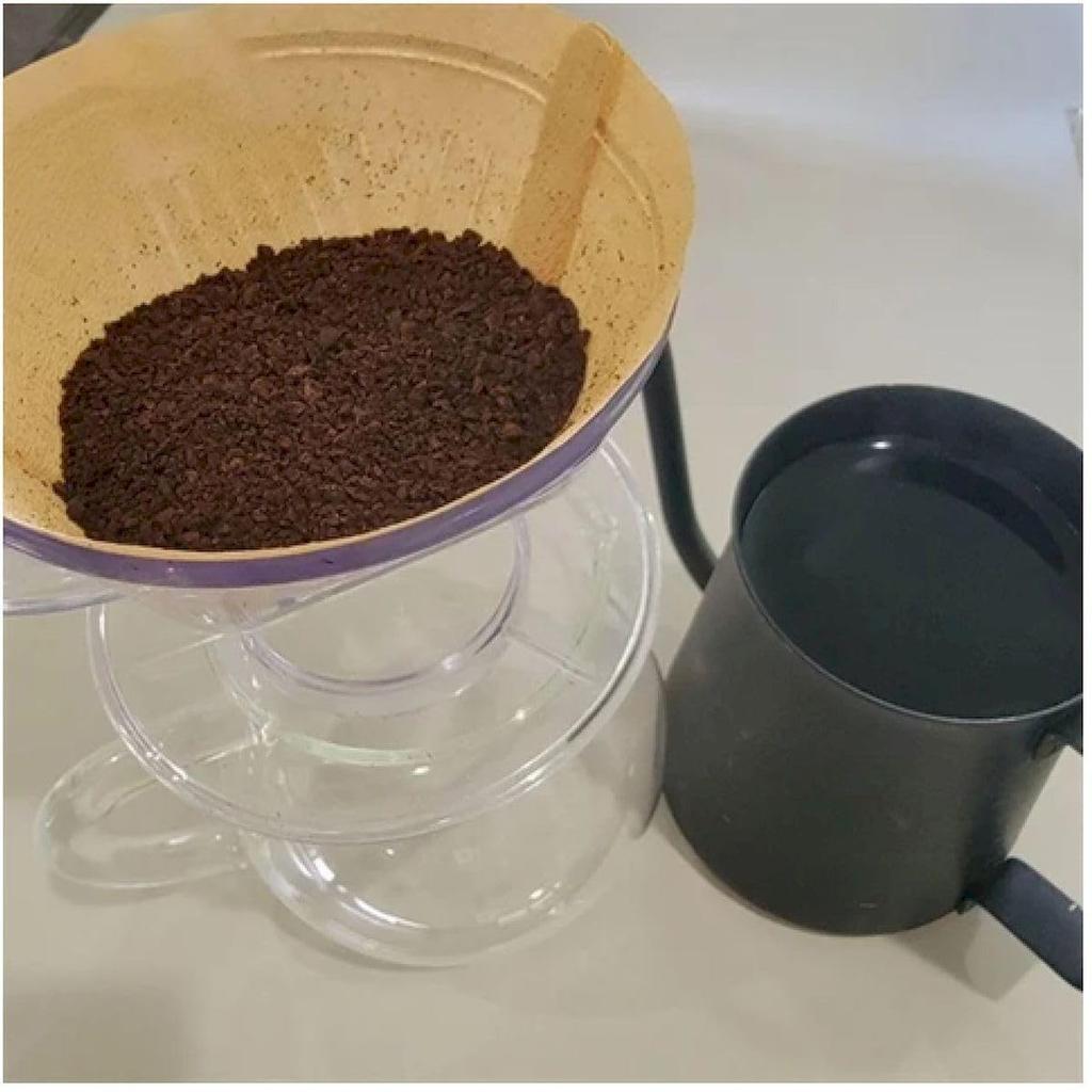 [Enjoy Delicious Coffee] Unbleached Coffee Filters, Trapezoidal Shape EF2, with Tabs for Easy Opening, Made In Japan with Natural Pulp, 2-4 Cups, 230