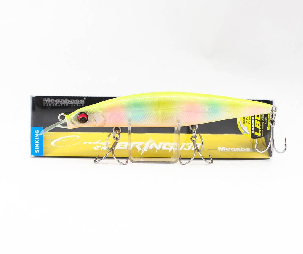 Megabass Cookai Bring 130S Potápivá nástraha Vzorek mušle Hřbet Duhový (7953)