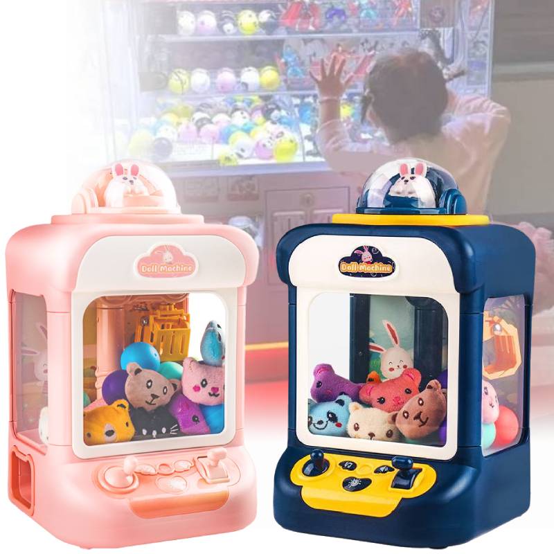 Minor Electric Claw Machine With Dolls Eggs Blue Pink With Lights Gift Kids
