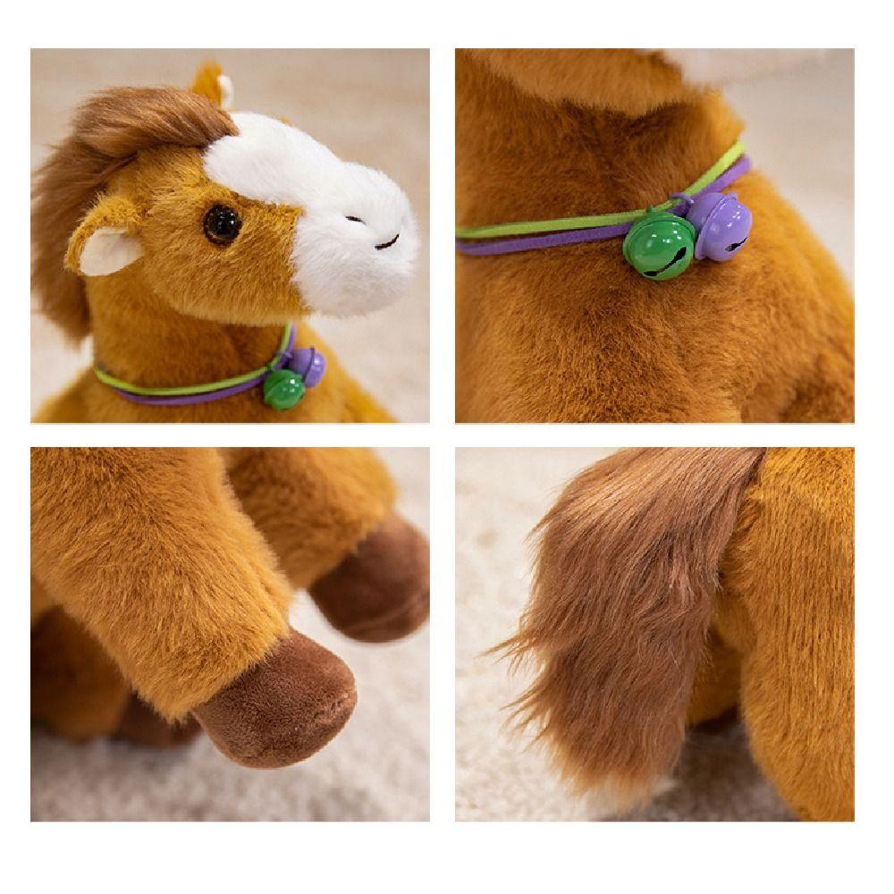 Cute Horse Plush Doll Creative Cartoon Steed Doll Plush Toys Zodiac Pony Figurine  Year of Horse