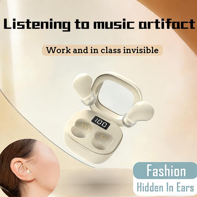 SK19 Headphones Bluetooth 5.3 True Wireless In-Ear Earphones Mini In Ear Noise Cancelling Invisible Sleeping HiFi Sound Quality