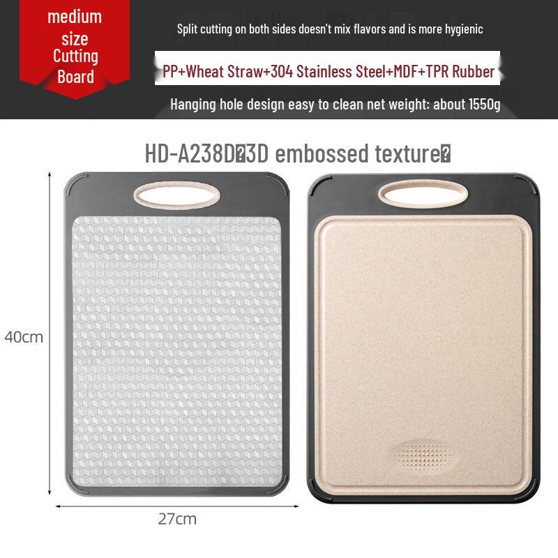 ZISIZ Weizenstroh Doppelseitiges Dickes Schneidebrett