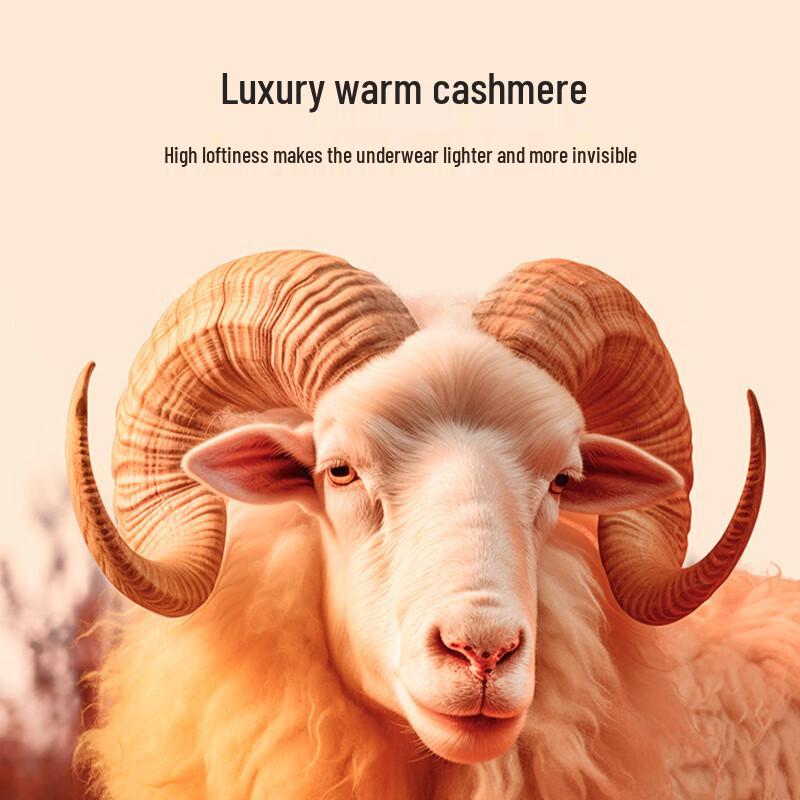 Langsha Men's Thermal Cashmere Blend Leggings