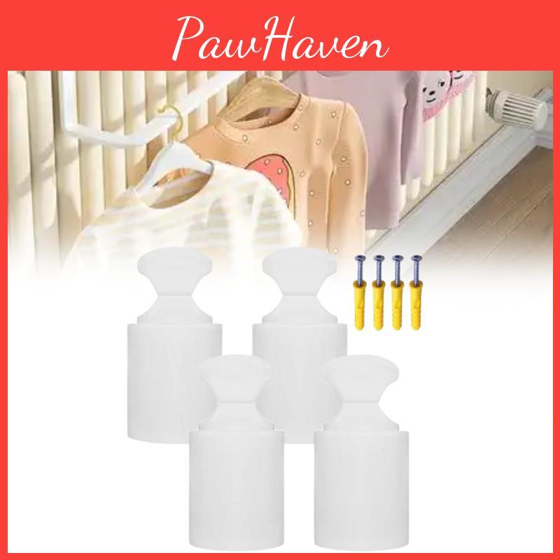 Fixing Bathroom Radiator Clip Hook With Screws For Small Basket Hanging Tool