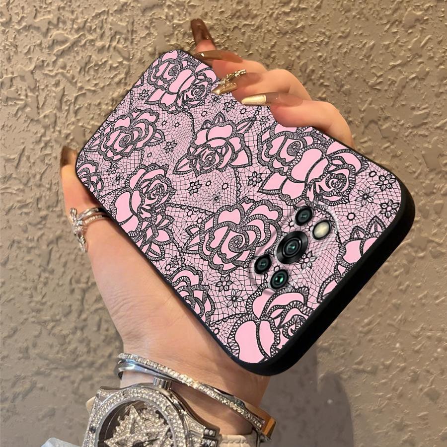 Funda Phone Cover Case for Xiaomi Poco F8 M5 X3 X4 X5 X7 Pro F1 C50 M3 M4 M7 C61 C75 F3 C71 Creative Lace Pattern
