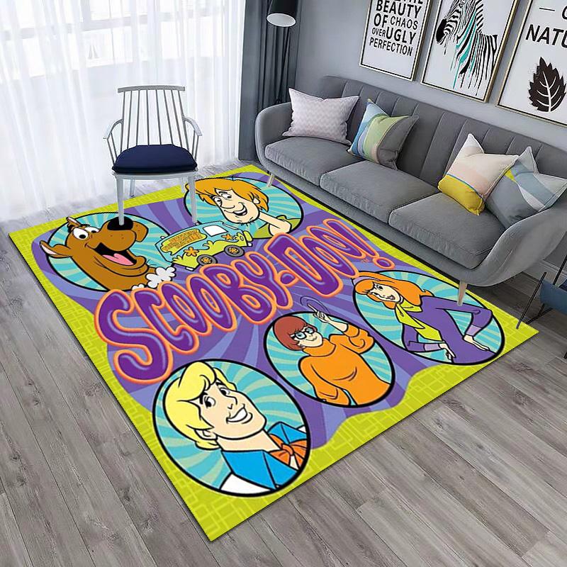 Halloween cartoon comedy adventure movie Scooby-Doo carpet is suitable for living room and bedroom doormats office balcony decorative carpet V14