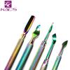 KADS 1 Cuticle Nipper 5 Cuticle Stainless Magical Cuticle Cuticle Nail Care Tool Set & Pushers, Steel, Colors, Care, Pusher, (1)