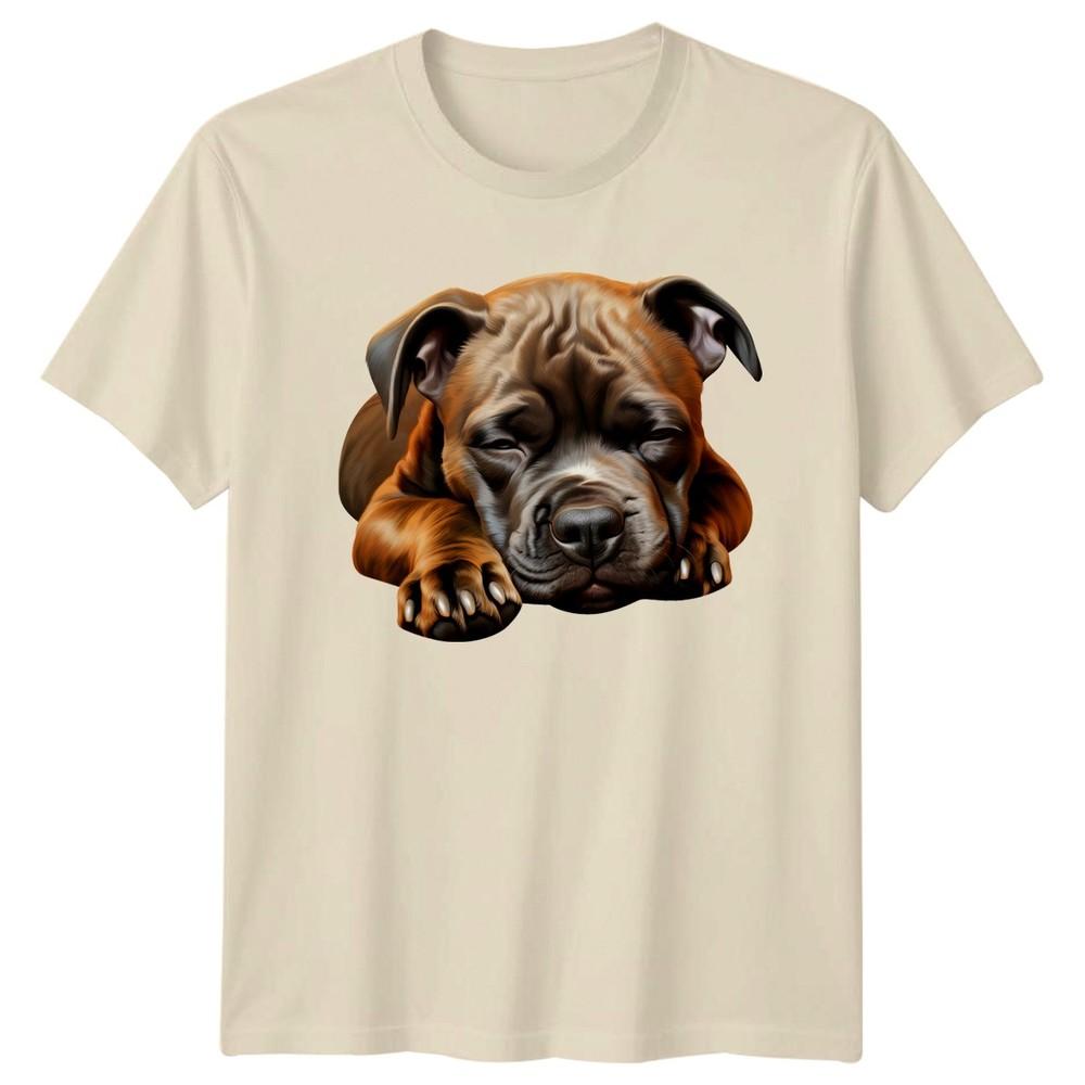 Sleeping Puppy Bulldog Dogs Animals Unisexs TShirt Unisexs Graphic Tee Unisex Top