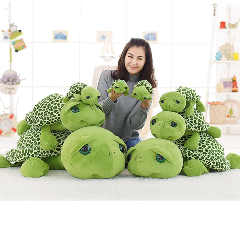 Plush Turtle Toy With Big Eyes Soft Stuffed Animal Pp Cotton For Gift Kids