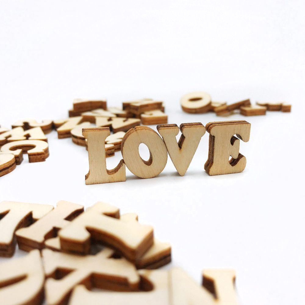 Number Craft Home Decor Scrapbooking Alphabet Wood Letter English Letter Miniatures