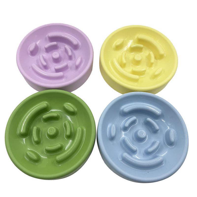 Universal Anti-Tip Slow Feeder Bowl for Cats and Dogs