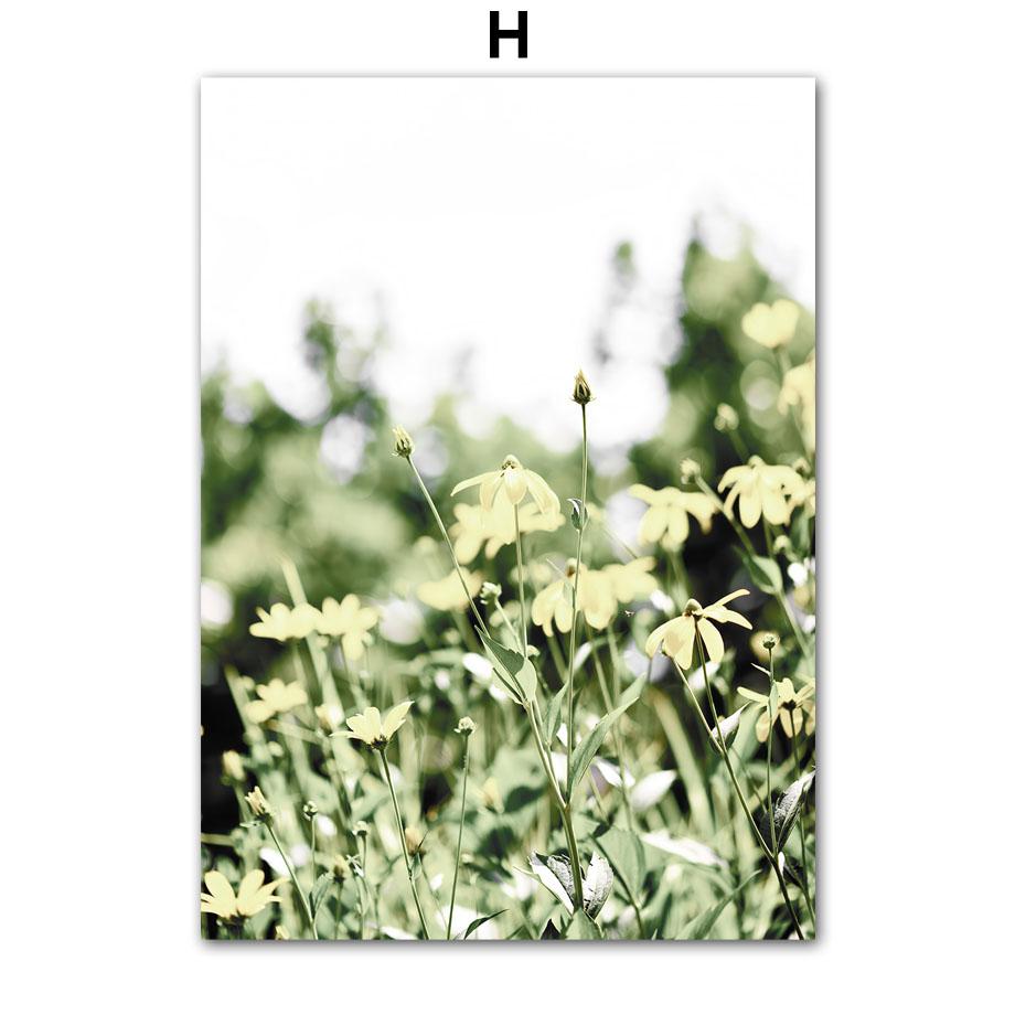 Câmp verde Natură primăvară plantă moara de vânt botanică mașină pictură pe pânză fermă poster artă perete imagine pentru camera de zi decor acasă