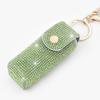 Portable Lipstick Organizer Keychain Bling Rhinestone Lipstick Holder  Girls